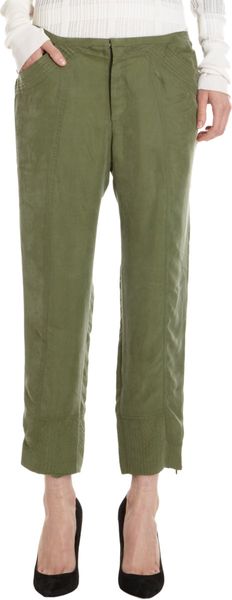10 Crosby by Derek Lam Topstitched Skinny Pants - Lyst