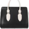 Alexander Mcqueen Heroine Small Leather Tote in Black - Lyst