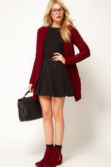 ASOS Collection Asos Skater Skirt in Spot - Lyst