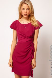 Asos Petite Exclusive Tulip Dress with Drape Side - Lyst