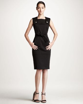 Carolina Herrera Sleeveless Trench Dress - Lyst