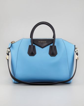 Givenchy Antigona Colorblock Medium Satchel Bag Blueblack - Lyst