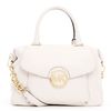 Michael Kors Large Fulton Pebbled Leather Satchel in White (vanilla) - Lyst
