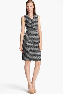 Missoni Snake Stitch Faux Wrap Dress - Lyst