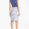 Missoni Intarsia Knit Faux Wrap Dress in Blue (blue white) - Lyst