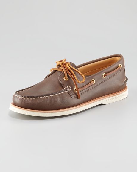 Sperry Top Sider Gold Cup Authentic Original Boat Shoe Brown In Brown Lyst