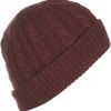 Topman Burgundy Twist Cable Beanie in Purple for Men (brown) - Lyst