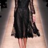 Valentino  Lace Long Sleeve Dress in Black (nero/cipria) - Lyst