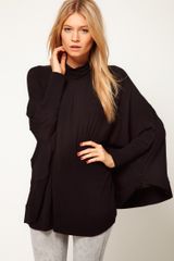 ASOS Collection Asos Top with Circle Roll Neck