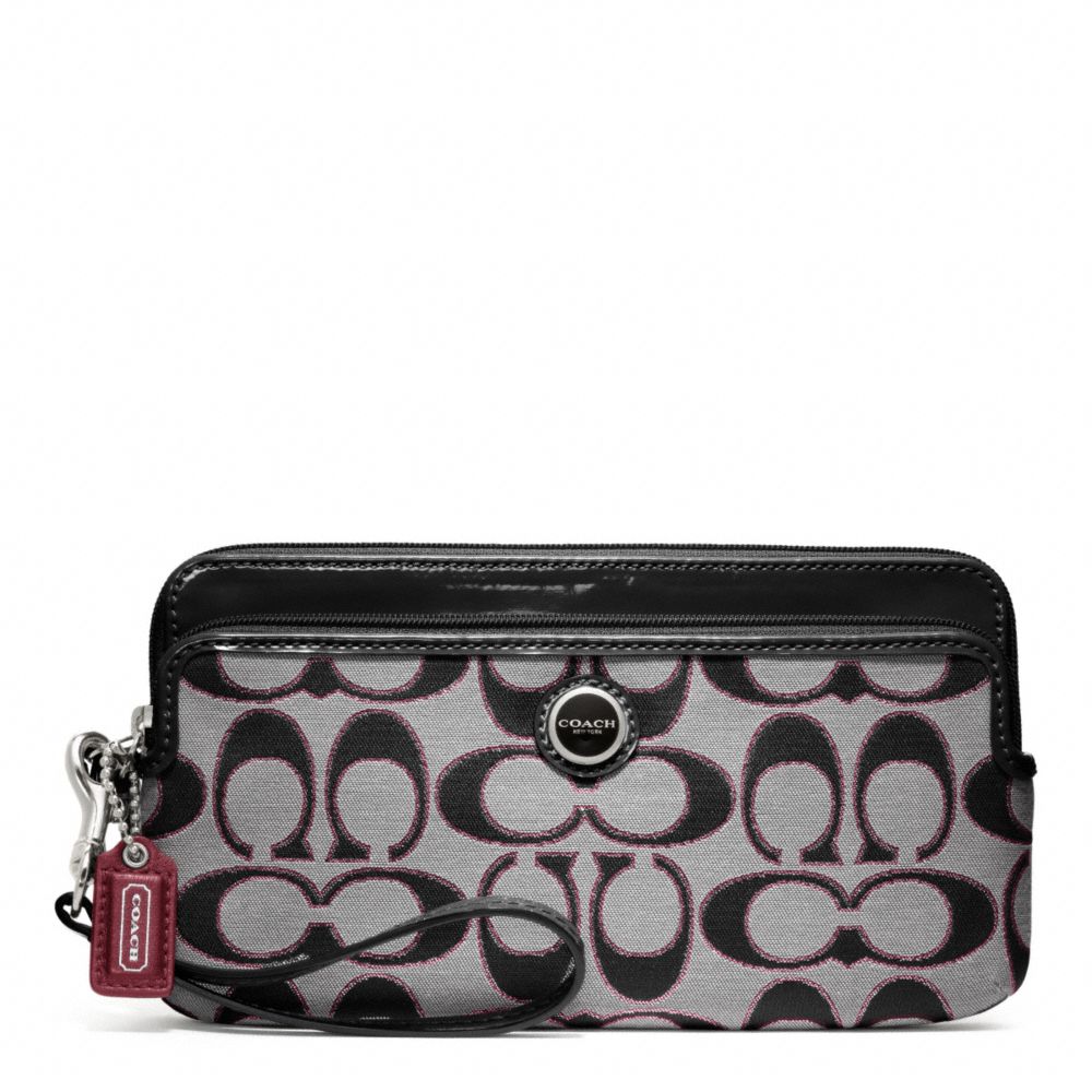 coach poppy wallet black