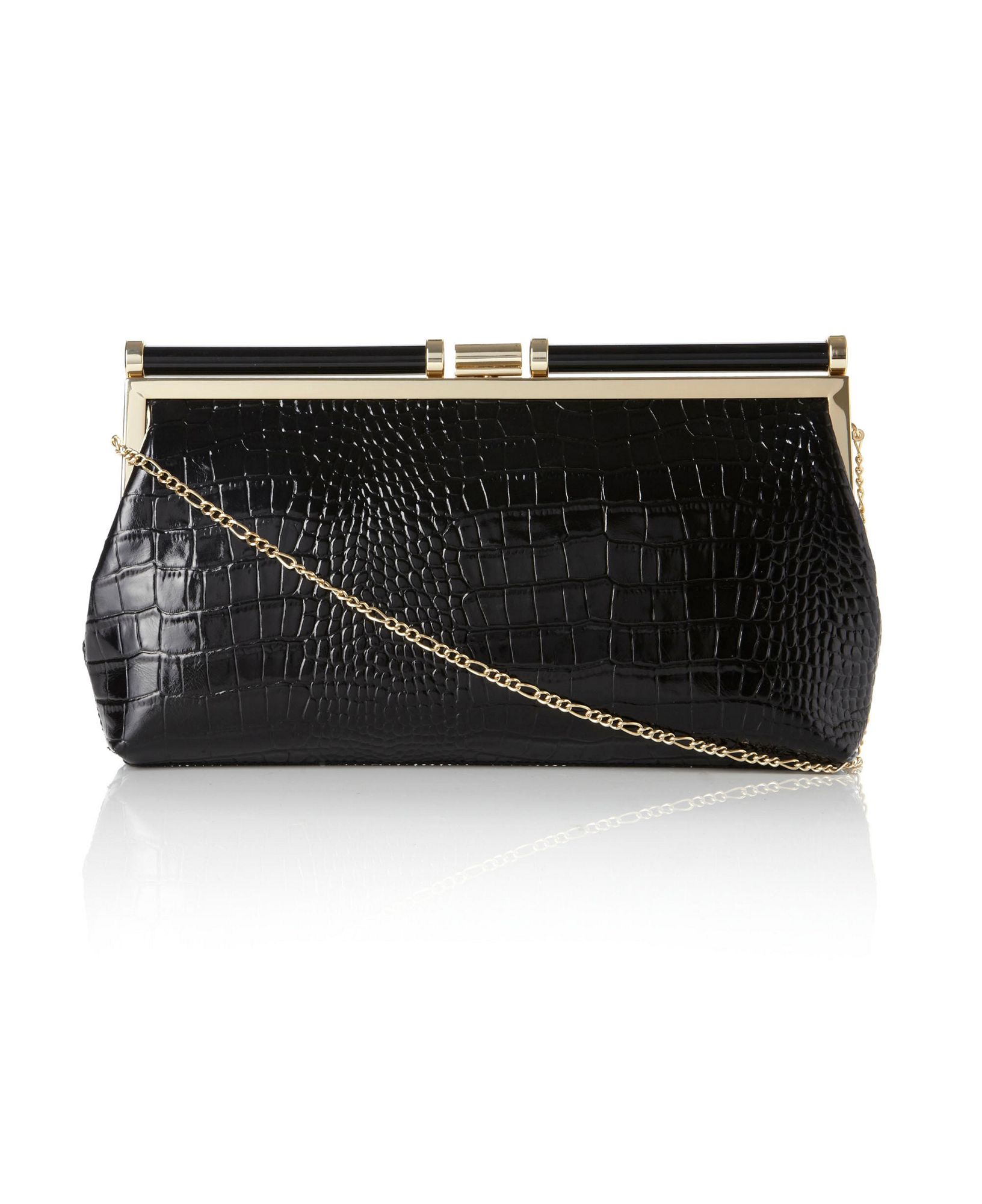 dune black clutch