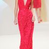 Elie Saab Ss Berry Fully Embroidered Vneck Long Dress in Purple (berry) - Lyst