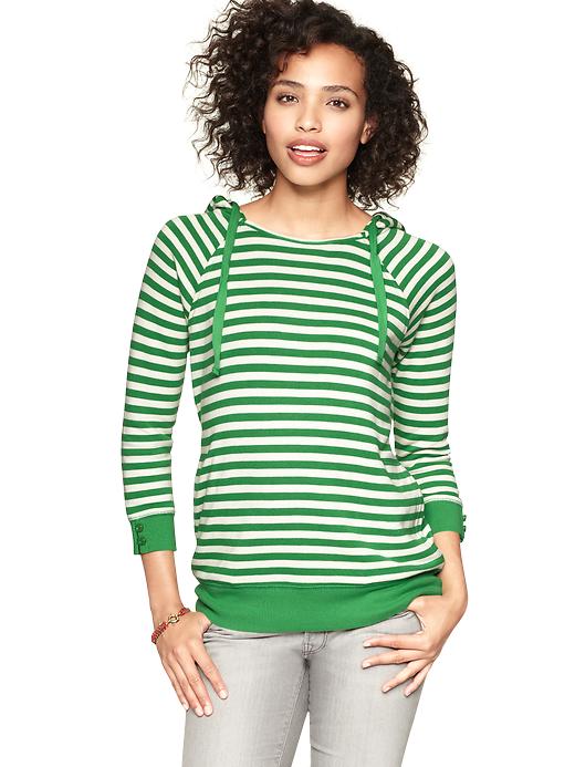 gap green striped sweater
