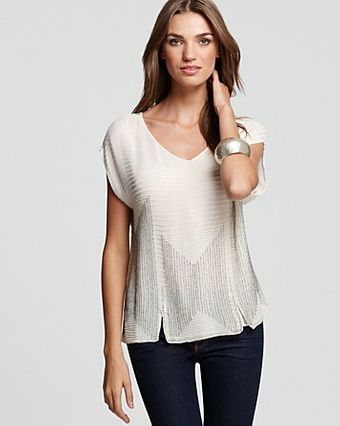 Joie Top Circa Georgette Embellished - Lyst