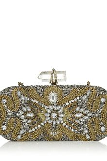 Marchesa Oval Crystal Clutch - Lyst
