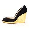 Michael Kors Korsvail Patent Wedge in Black - Lyst