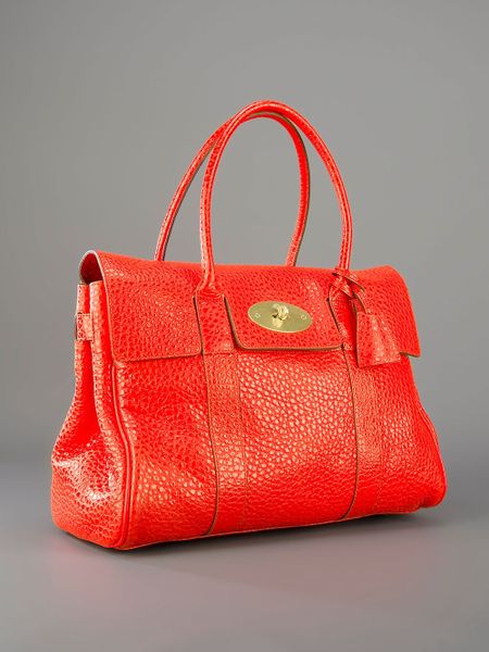 mulberry bayswater bag orange