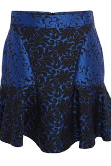 Stella McCartney Cobalt Patty Brocade Skirt - Lyst
