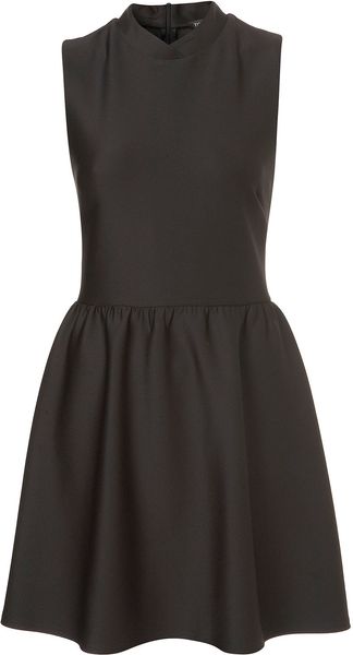 Topshop Scuba High Neck Skater Dress - Lyst