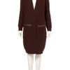 Topshop Knitted Midi Cardigan in Red (burgundy) - Lyst