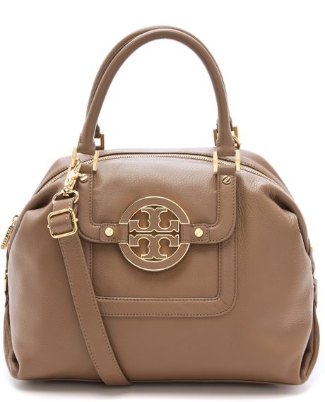 Tory Burch Amanda Slouchy Satchel in Brown (clay) - Lyst