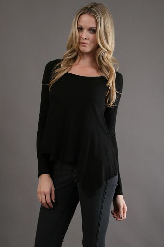 Tysa Ls Tee in Black - Lyst