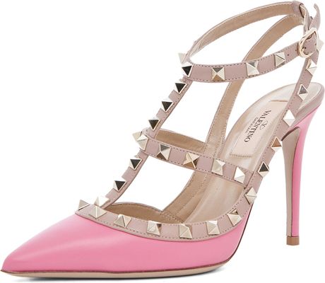 Valentino Rockstud Sling Back T100 in Passion in Pink (passion) - Lyst