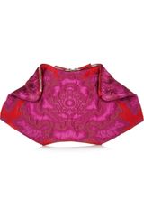 Alexander McQueen De Manta Brocade Clutch
