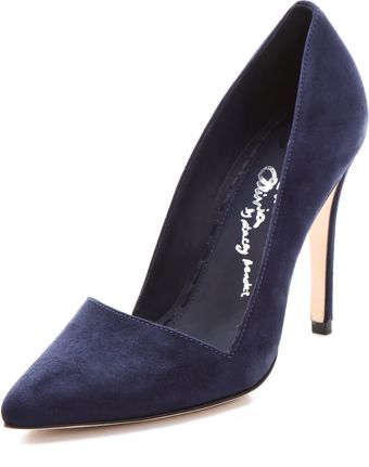 Alice + Olivia Dina Suede Pumps - Lyst