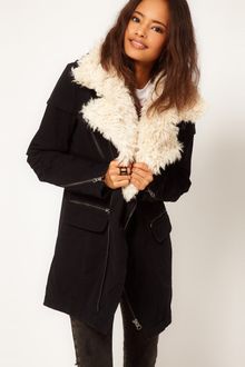 ASOS Collection  Biker Parka - Lyst