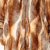 Asos Collection Longline Natural Patchwork Fur Coat in Brown (cream) - Lyst