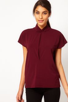 ASOS Collection Asos Ruched High Neck Top - Lyst