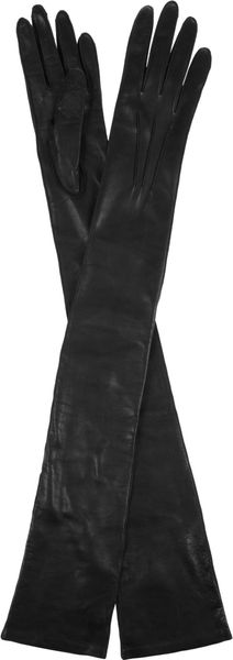 Bottega Veneta Fulllength Leather Gloves - Lyst