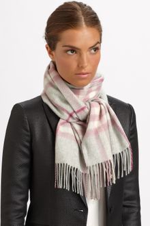 Burberry Giant Check Cashmere Scarf - Lyst