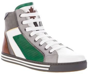DSquared2 High Top Trainer - Lyst