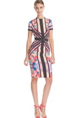 Elie Saab Print Stretch Cady Pencil Dress