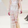 Elie Saab Vanilla Lace Long Vneck Dress in White (vanilla) - Lyst