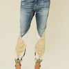 Free People La Plata Patchwork Jean in Blue (blue patchwork) - Lyst