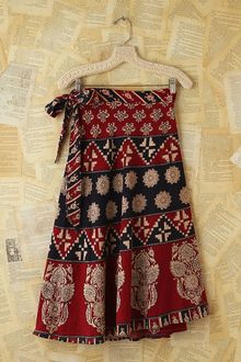 Free People Vintage Printed Wrap Skirt - Lyst