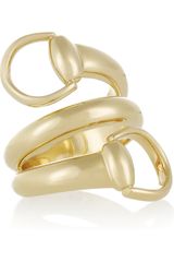 Gucci 18karat Gold Horsebit Ring