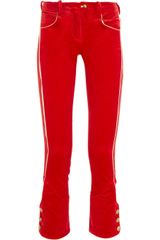 Isabel Marant Bauer Cropped Velvet Skinny Pants