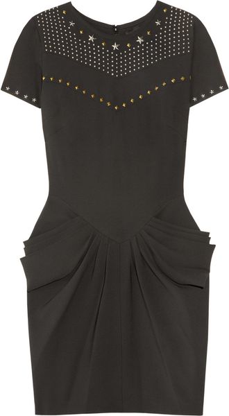 Isabel Marant Keaton Studembellished Crepe Mini Dress - Lyst