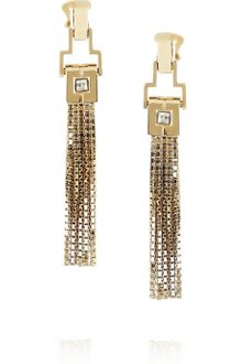 Lanvin Pompons Crystal Tassel Earrings - Lyst