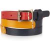 Levi's Colorblocked Leather Skinny Belt in Multicolor (multicolored) - Lyst