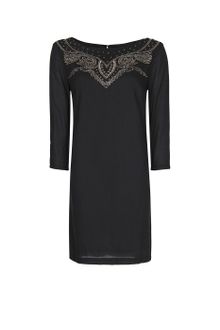Mango Embroidered Dress - Lyst