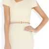 Miu Miu Studded Leather Skinny Belt in Pink (blush) - Lyst