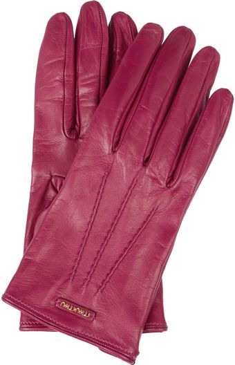 Miu Miu Leather Gloves - Lyst