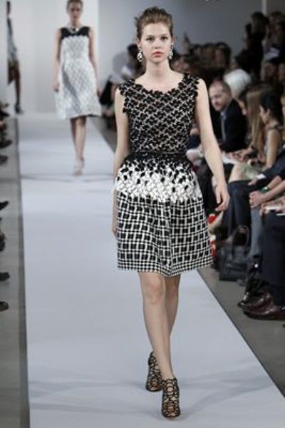 Oscar De La Renta Oscar De La Renta Skirt in Black (blk/wht) - Lyst