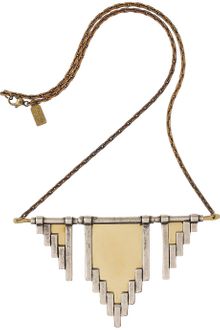 Pamela Love Empire Antiqued Silver Necklace - Lyst
