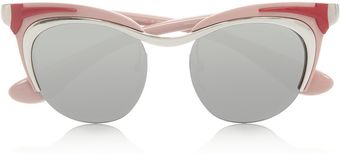 Prada Cat Eye Acetate Sunglasses - Lyst